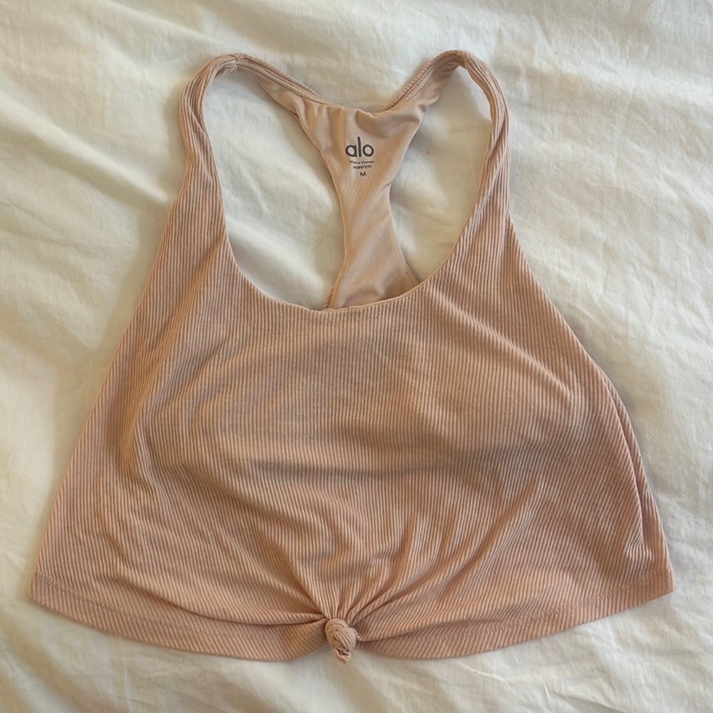 Alo cotton knit crop top!